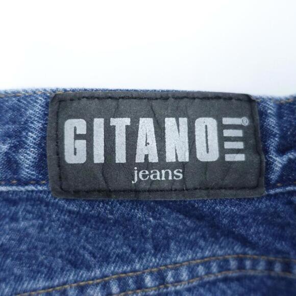 Gitano Mom Jeans Women's 18 Petite Blue Medium Wash Denim Tapered Leg Classic - Picture 8 of 9